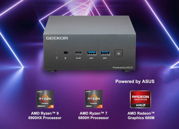 GEEKOM AS6迷你主机发布，华硕代言，搭载AMD Ryzen标压处理器
